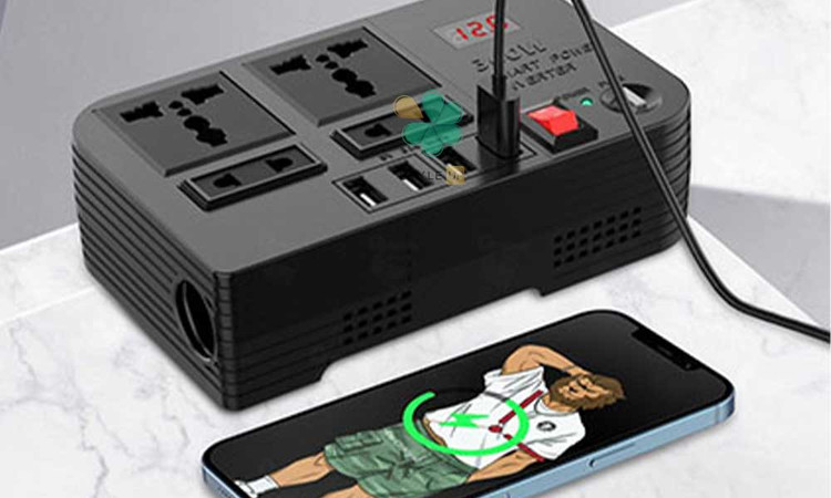 مبدل برق و شارژر خودرو گرین 300 وات SPARK 3