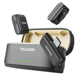 میکروفون موبایل بی‌سیم یقه‌ای تلسین مدل P5-MCP-01 – پورت تایپ سی