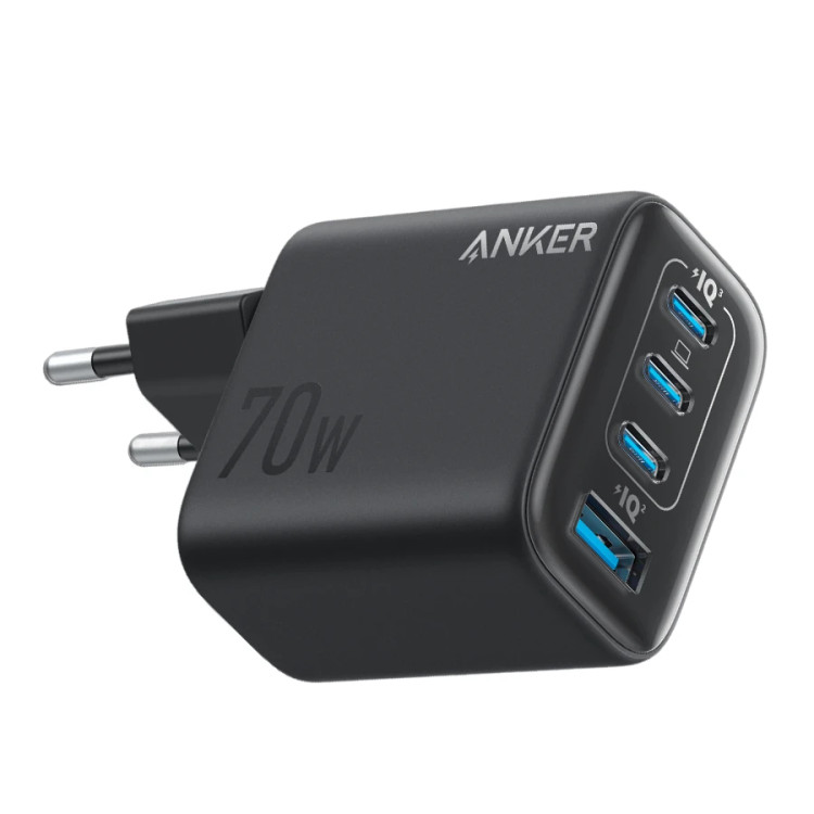 شارژر دیواری انکر مدل A121C ظرفیت ۷۰ وات با ۴ پورت